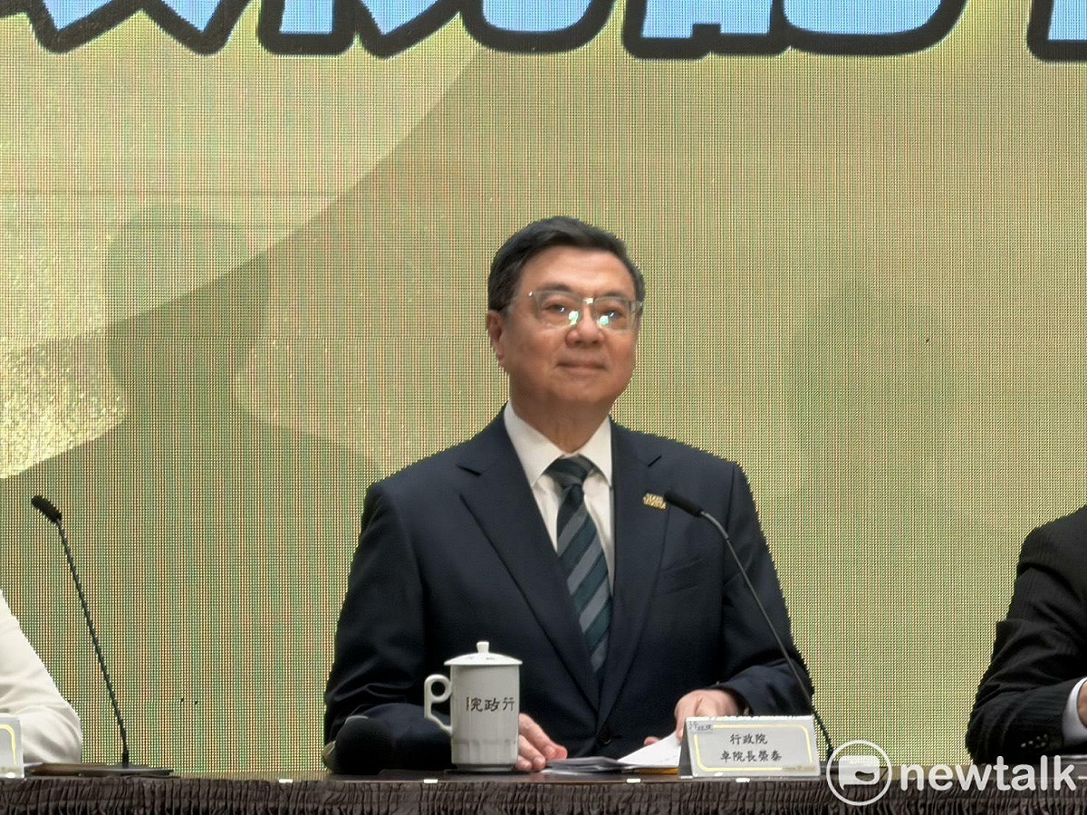 卓榮泰決定不副署《財劃法》。 圖：高逸帆／攝