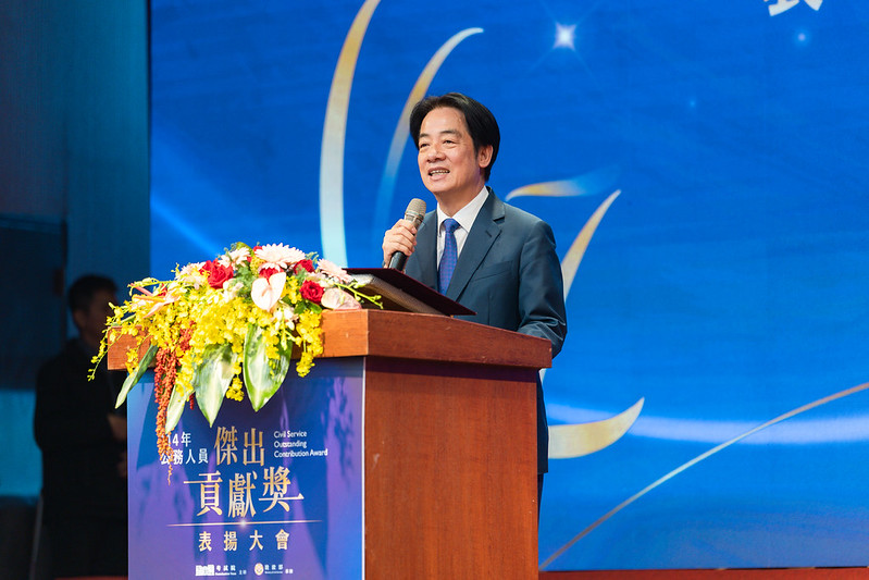 賴清德重申，政府會持續努力，確保年金制度財務永續。 圖：總統府提供