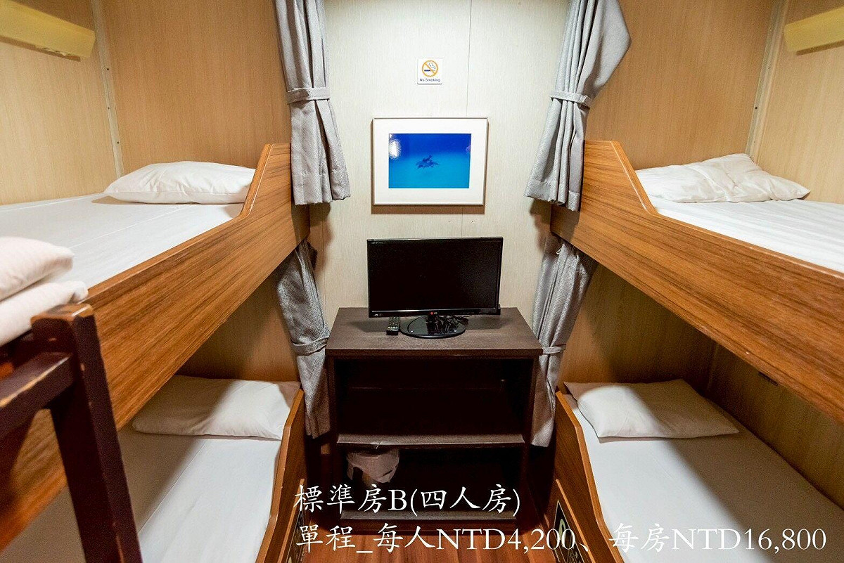 標準房B四人房，每人4200元，每房1萬6800元。 圖：華岡集團／提供