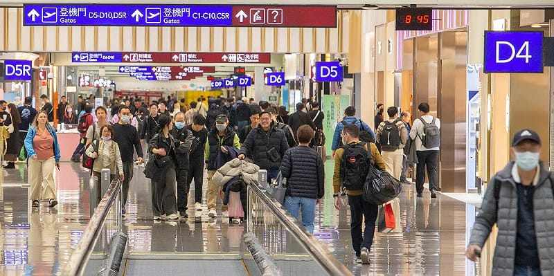 民航局統計，去年台灣國際航班運量達5833萬人次，今年有望再創新高。 圖：桃園機場／提供（資料照）