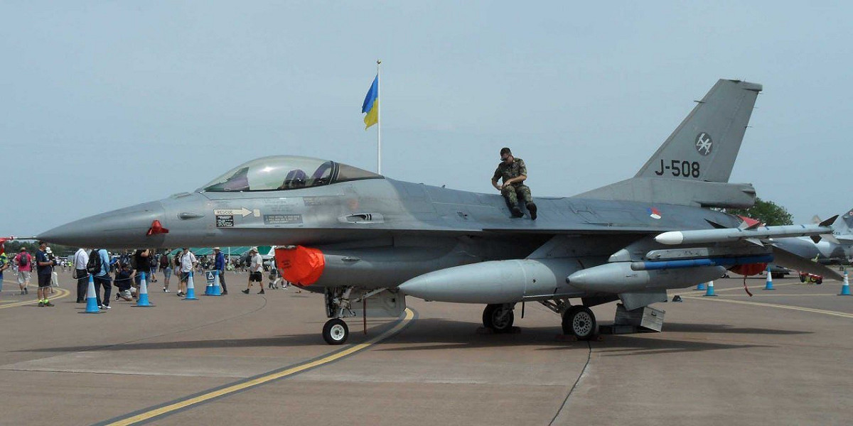 烏克蘭的 F-16戰機。 圖：翻攝自 X《Slava》