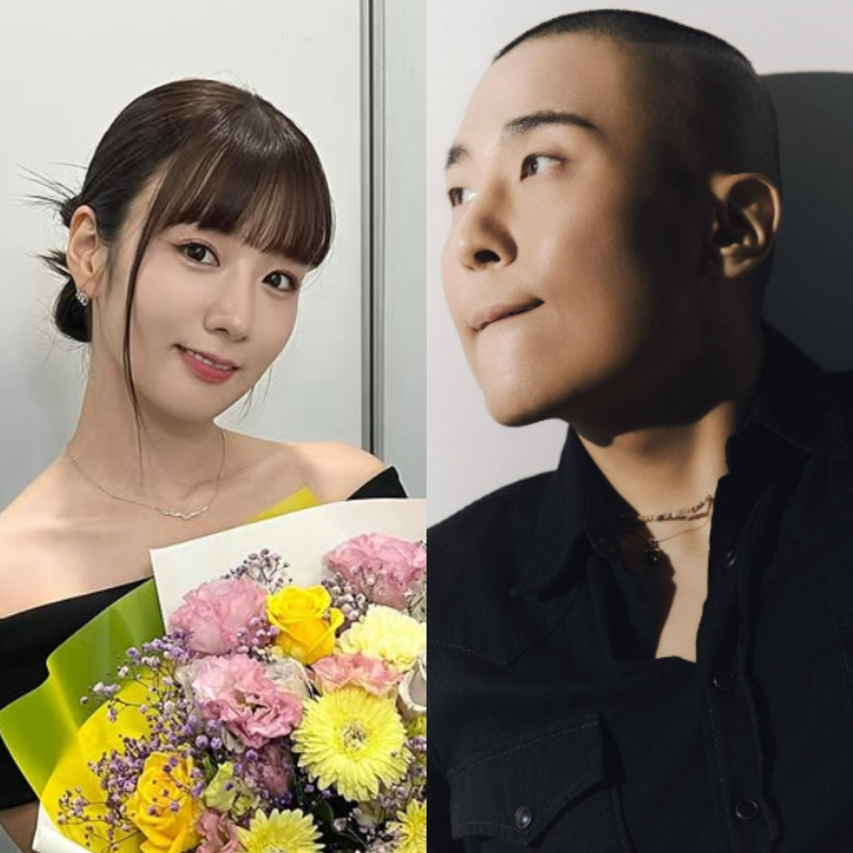 普美今(18)日宣布即將和大9歲的音樂人男友宋周英(Rado)結婚的好消息。 圖：翻攝自普美、宋周英IG