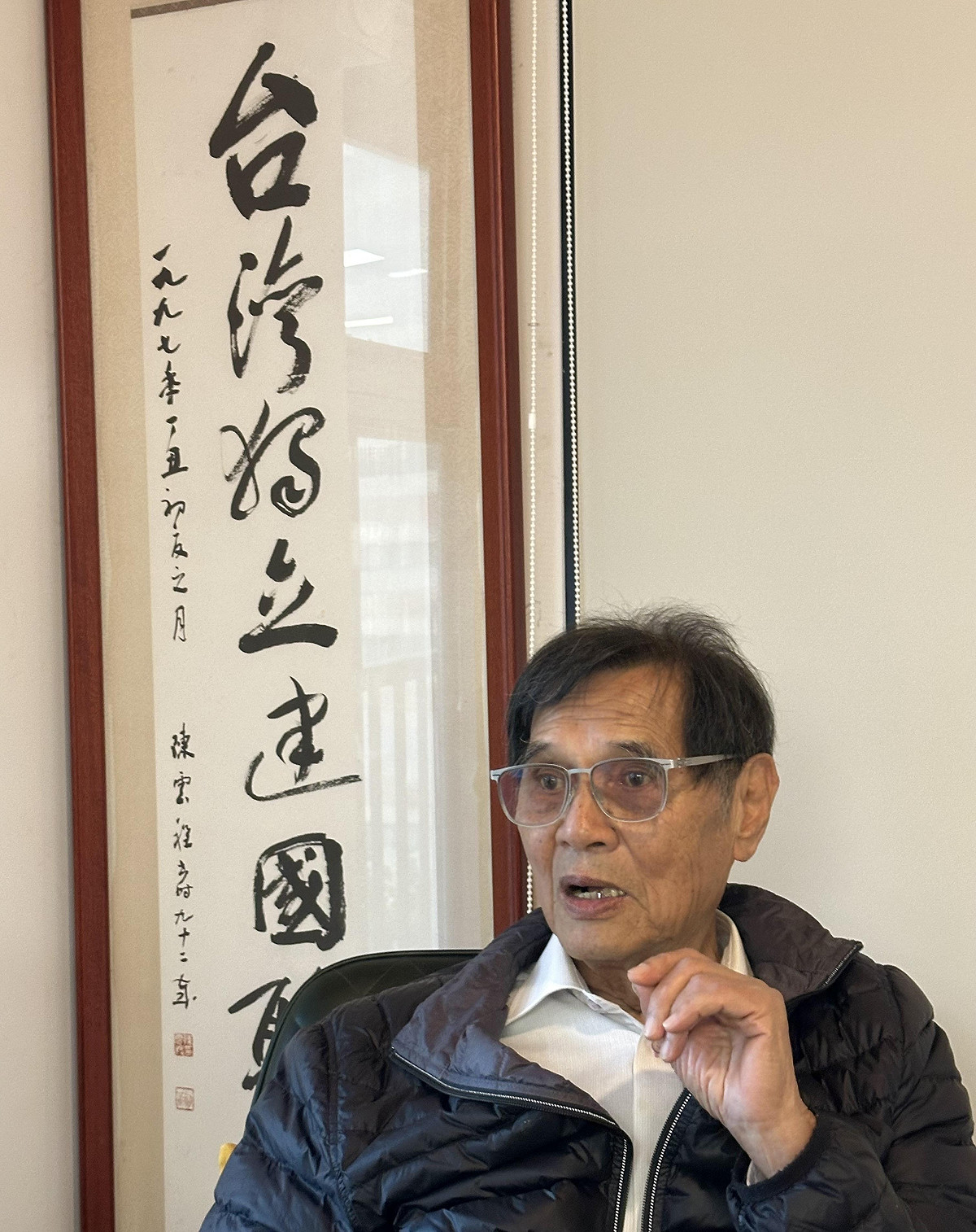 台獨聯盟主席陳南天接受新頭殼專訪。 圖：朱蒲青/攝