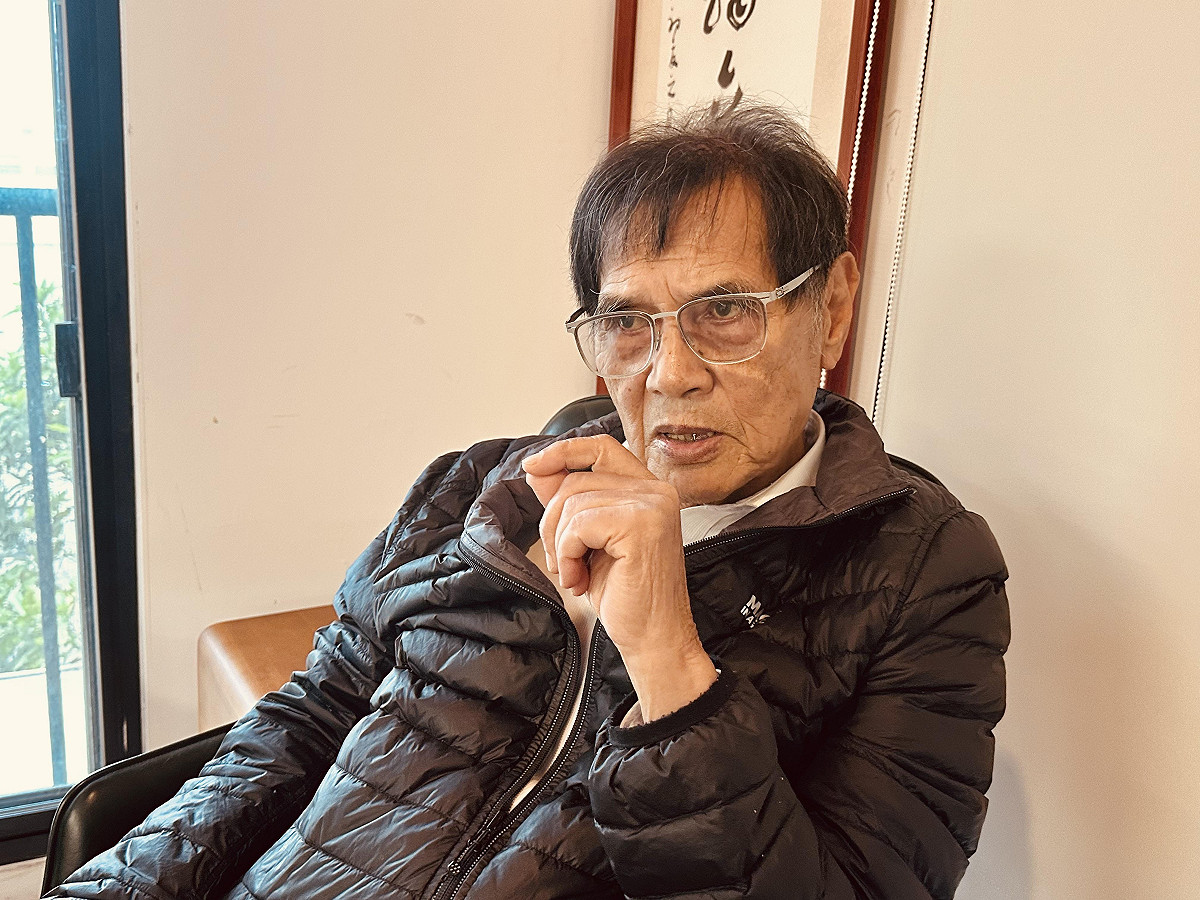 台獨聯盟主席陳南天接受新頭殼專訪。 圖：朱蒲青/攝