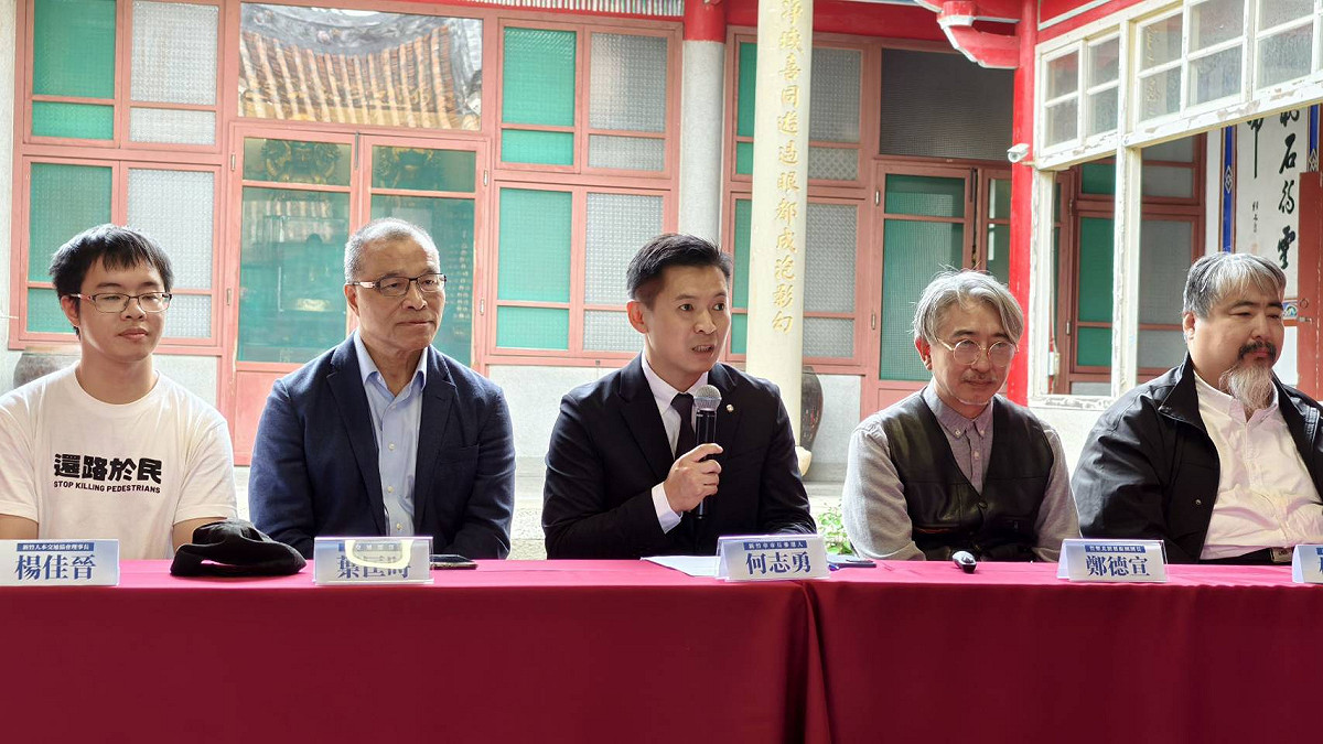 國民黨前發言人何志勇正式宣布參選新竹市長。 圖：何志勇/提供