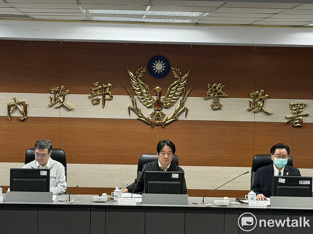 賴清德、卓榮泰等人赴內政部警政署聽取「1219北市隨機襲擊事件」專案進度報告。 圖：高逸帆／攝
