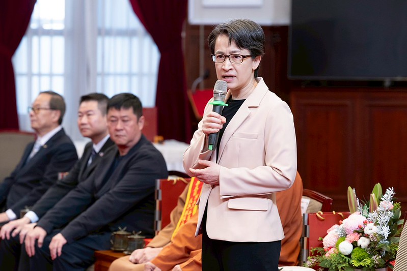 蕭美琴副總統今（22）日接見「中華民國第22屆金舵獎暨旭青獎得獎人」。 圖：總統府提供