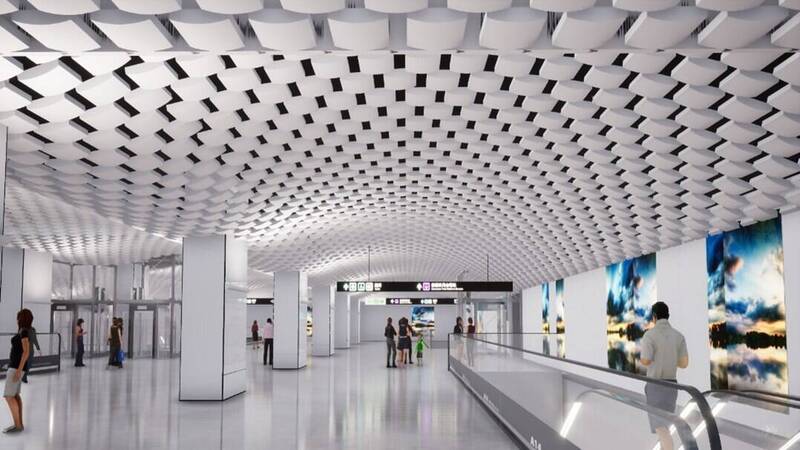 交通部說明，機捷A14站預計在2027年正式完工。 圖：交通部鐵路局／提供