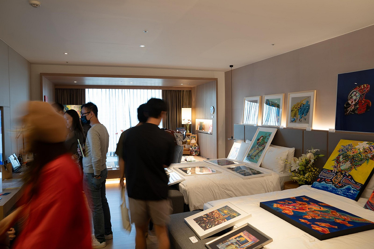 承億酒店陸續舉辦亞洲插畫藝術博覽會、承億亞灣藝術節及 ArtIN 國際藝術博覽會。 圖：承億集團/提供