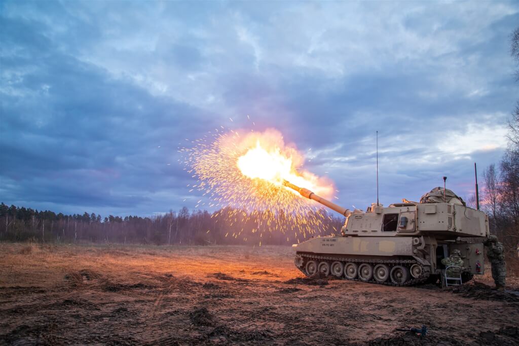M109A7自走砲。 圖：取自美國戰爭部網頁war.gov