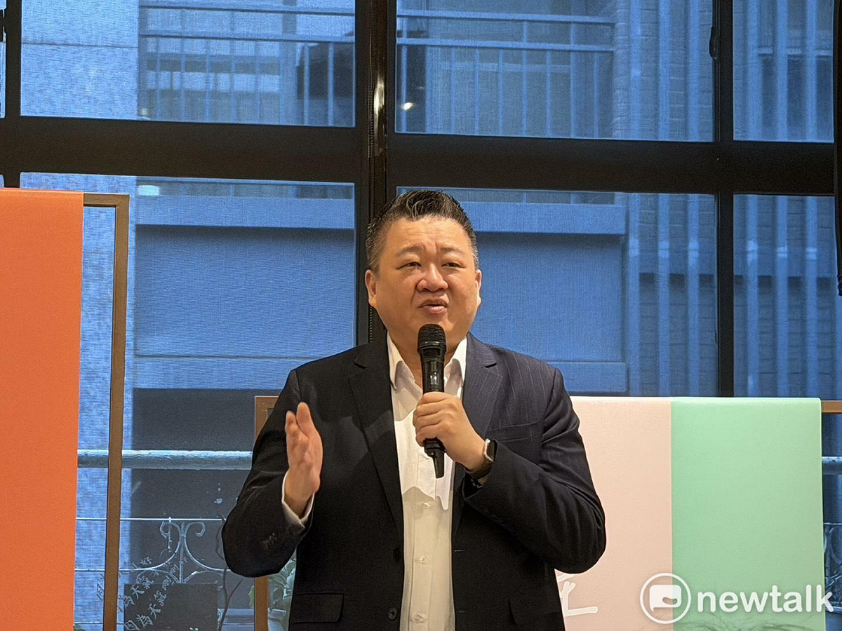 何博文強調，民進黨沒有針對初選縣市做內參民調。 圖：高逸帆／攝