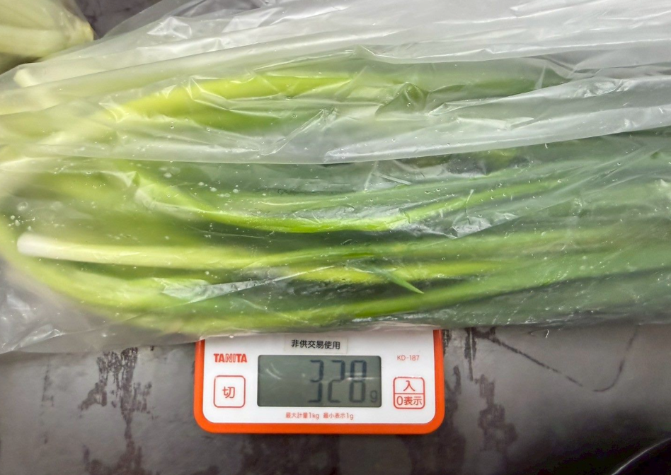 部分攤販青蔥、甜椒、菠菜等內容，被檢驗違規，超出農藥殘留標準。 圖：台北市政府衛生局/提供