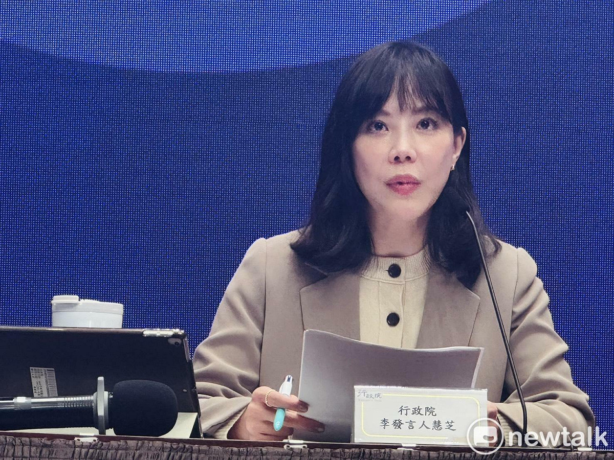 行政院發言人李慧芝。 圖：謝莉慧/攝