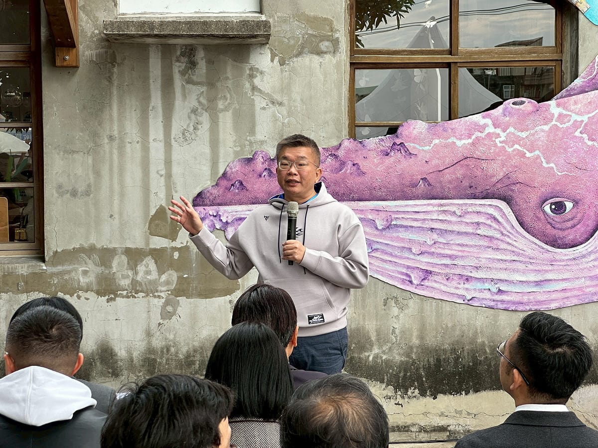 蔡其昌表示，海灣繪本館成為孩子們最愛的夢想園地。 圖：蔡其昌服務處/提供