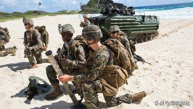 因應台灣突發事態並維持對中國的威懾力，9000名美國海軍陸戰隊自沖繩移至關島計畫「修改」。 圖：翻攝陸網/頭條@軍武驛站