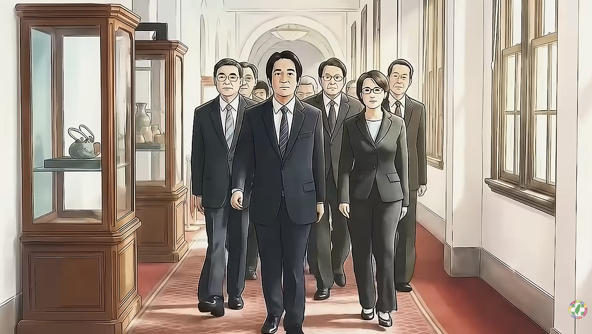 民進黨推出全AI生成年度回顧影片《對的路，繼續一起走》。 圖：翻攝民進黨YouTube