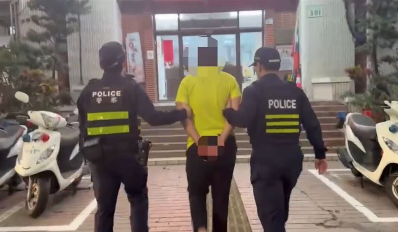 高雄林姓大學生社群平台揚言「燒毀加油站」，遭拘提到案。 圖：翻攝畫面