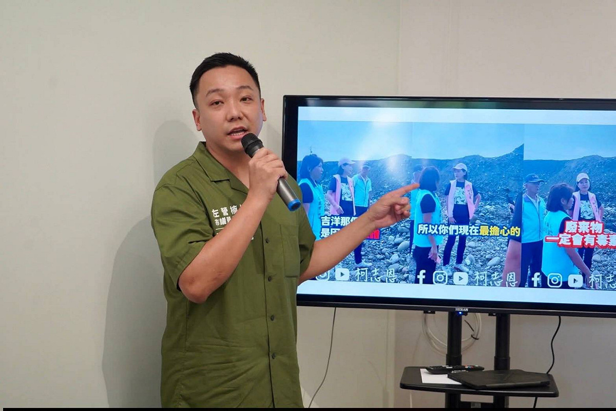 張以理痛批柯志恩一邊輕巧抗議中國，一邊重力譴責賴清德。 圖：翻攝臉書