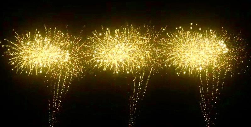 開基玉皇宮今年精心設計多種象徵吉祥的煙火圖騰，分別是象徵事業發展的「駿馬奔騰開新運，宏業昌盛啟新程」；工作運勢的「馬年好運齊奔馳，前程燦爛如煙火」；財運亨通的「煙火一瞬吉祥滿分，馬年福運一路狂奔」；闔家平安的「馬年到，煙火耀！願大家好運連連、心想事成」；以及家庭美滿的「願馬年祥光四照，幸福與成功如同煙火般耀眼綻放」。 圖：台南市政府提供