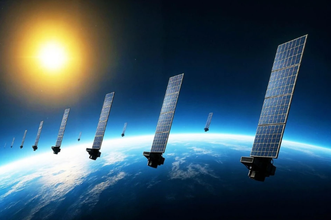 美國的「星鏈」衛星。 圖:翻攝自石宏主編