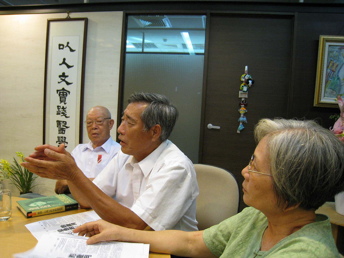 左起劉金獅、吳義男、姚勤 張文隆拍攝