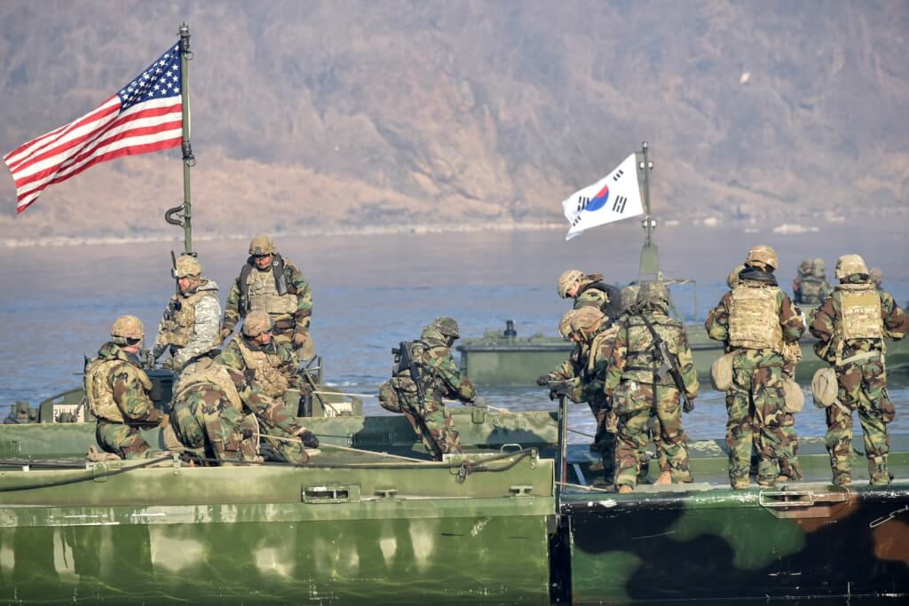 駐韓美軍與南韓軍隊舉行聯合軍演。 圖：取自駐韓美軍網頁usfk.mil