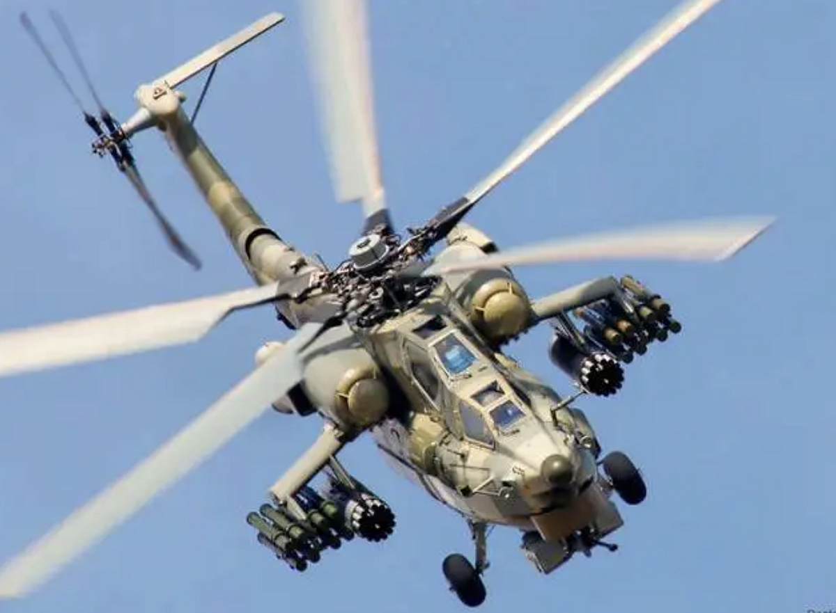 俄製 Mi-28 「浩劫」武裝直升機。 圖：翻攝自 寰球戰略解讀