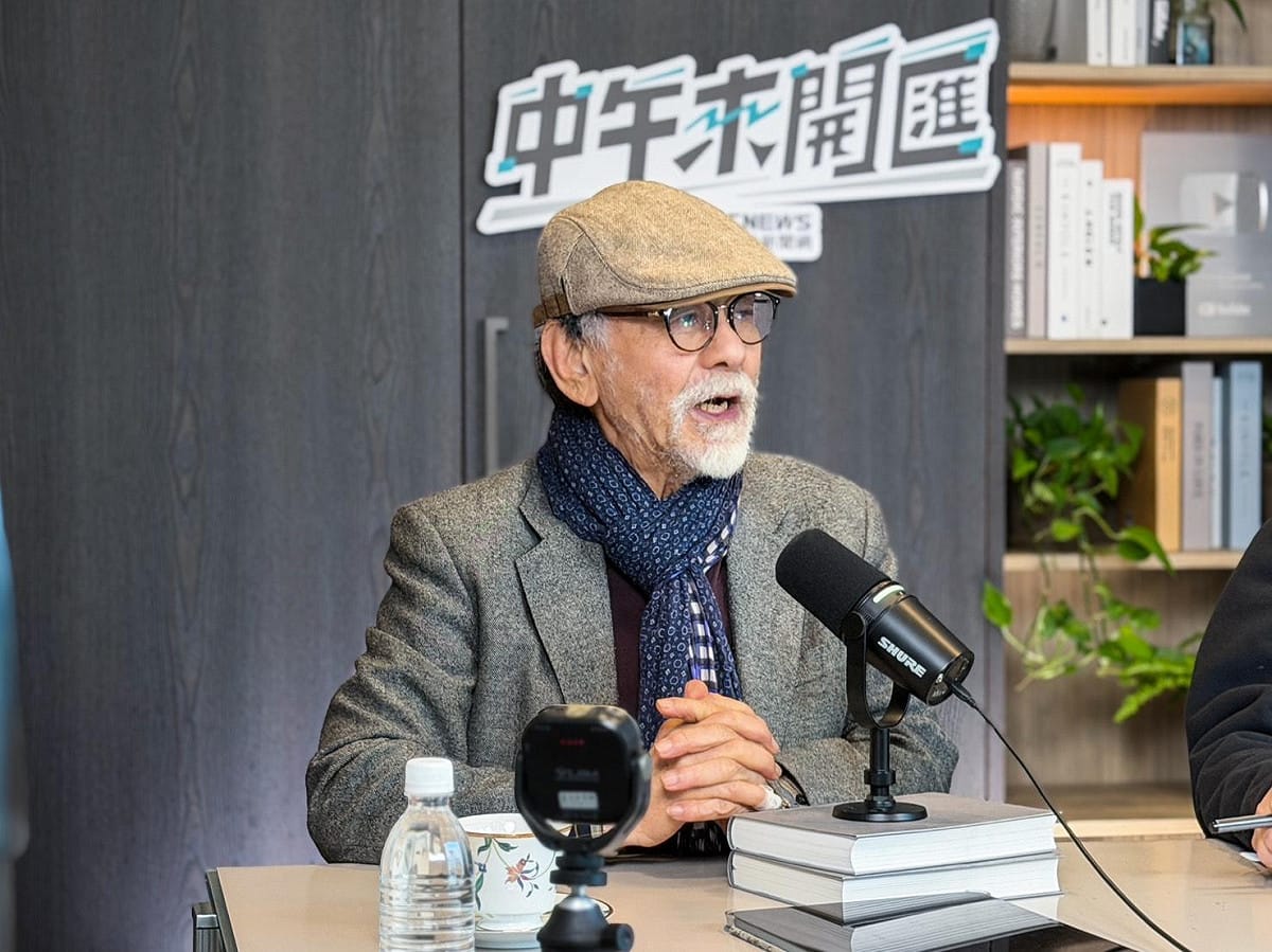 林濁水5日接受主持人黃光芹於《CNEWS匯流新聞網》政論直播節目《中午來開匯》專訪。 圖：《CNEWS匯流新聞網》提供
