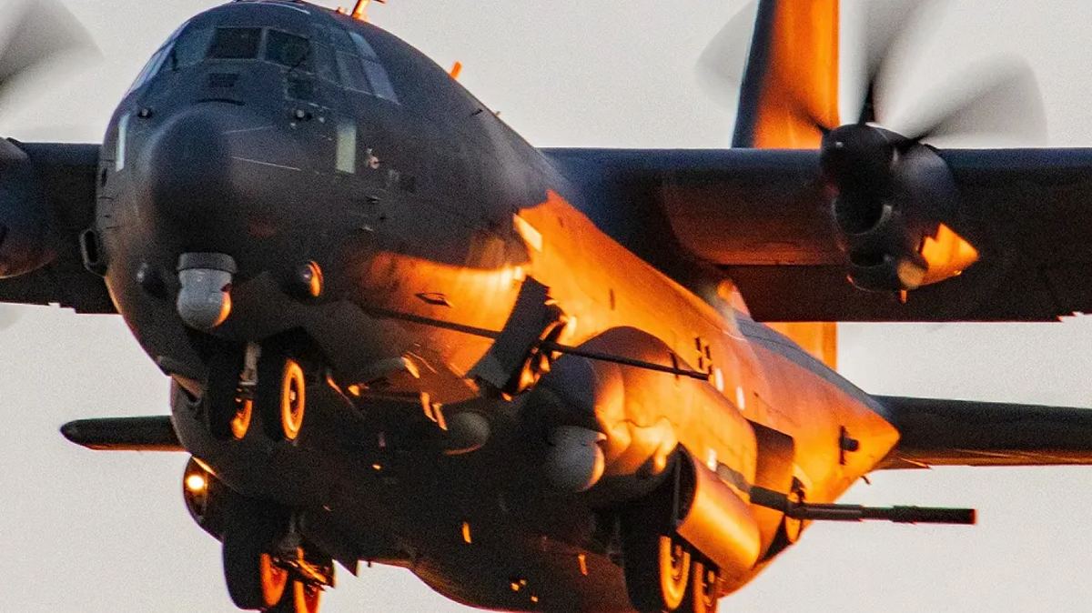美軍的部署進一步增大了局勢升溫的擔憂。圖為流傳部屬的 AC-130。 圖：翻攝自騰訊網《环球时报新媒体》