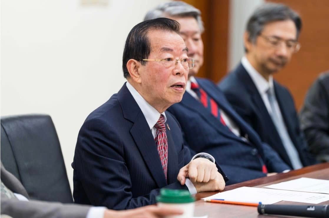 前駐日代表、總統府資政謝長廷6日接掌台灣日本關係協會會長。 圖：翻攝「臉書」謝長廷粉絲專頁