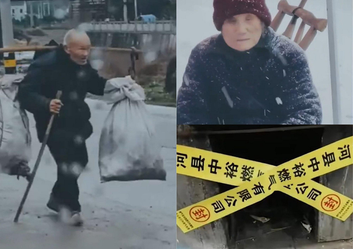 李沐陽揭露河北農村禁燒煤取暖導致老人凍死，網民憤而控訴政府手段毒辣。 圖：翻攝自X平台  @阮山祐祐子 kina迷惑言行探討*TAIWAN