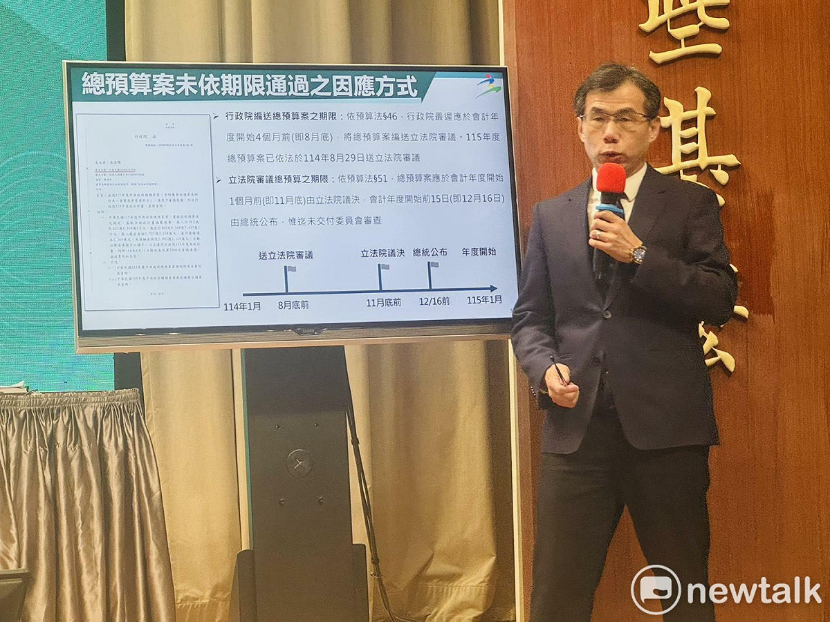 行政院主計總處公務預算處長許永議。 圖：謝莉慧/攝