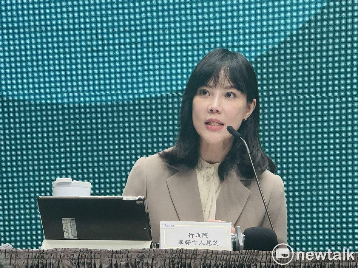 行政院發言人李慧芝。 圖：謝莉慧/攝