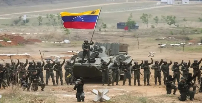 委內瑞拉軍隊。 圖 : 翻攝自矚望雲霄
