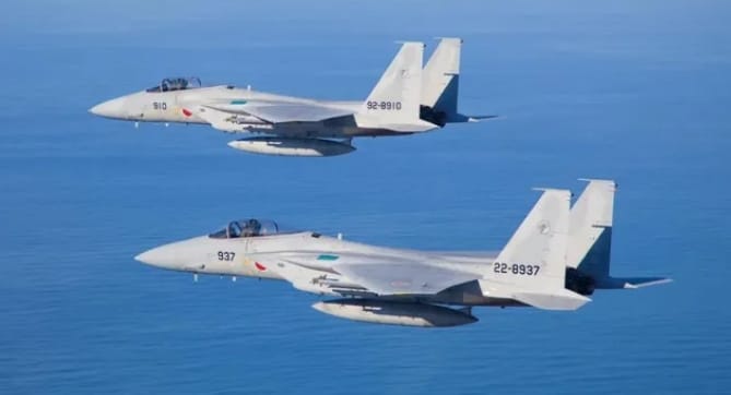 日本自衛隊J-15戰機。 圖 : 翻攝自矚望雲霄