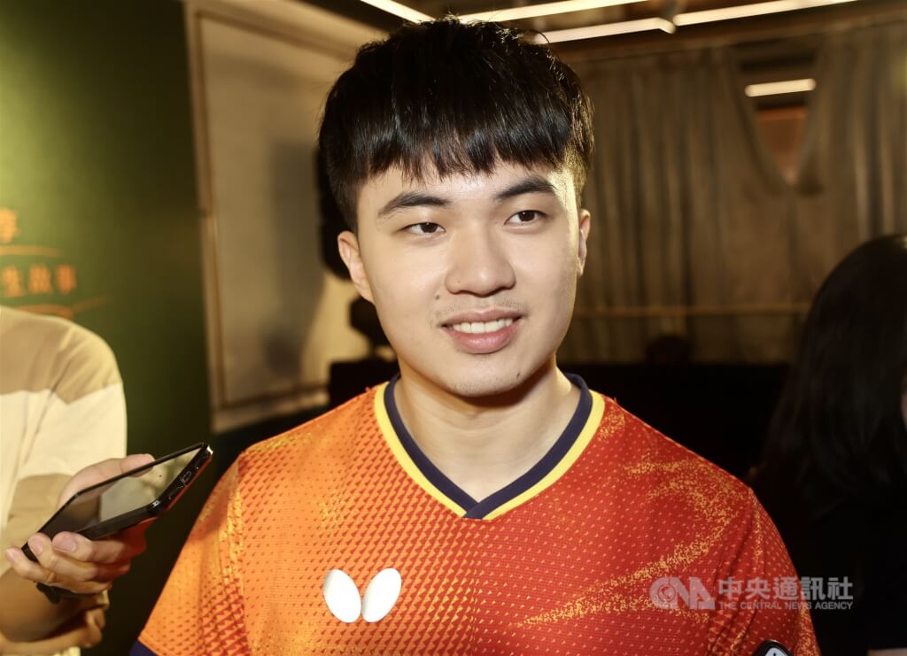 台灣男子桌球好手林昀儒。（中央社檔案照片）