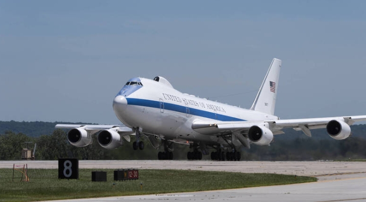 美國末日專機E-4B守夜者。 圖 : 翻攝自美國空軍全球打擊司令部官網