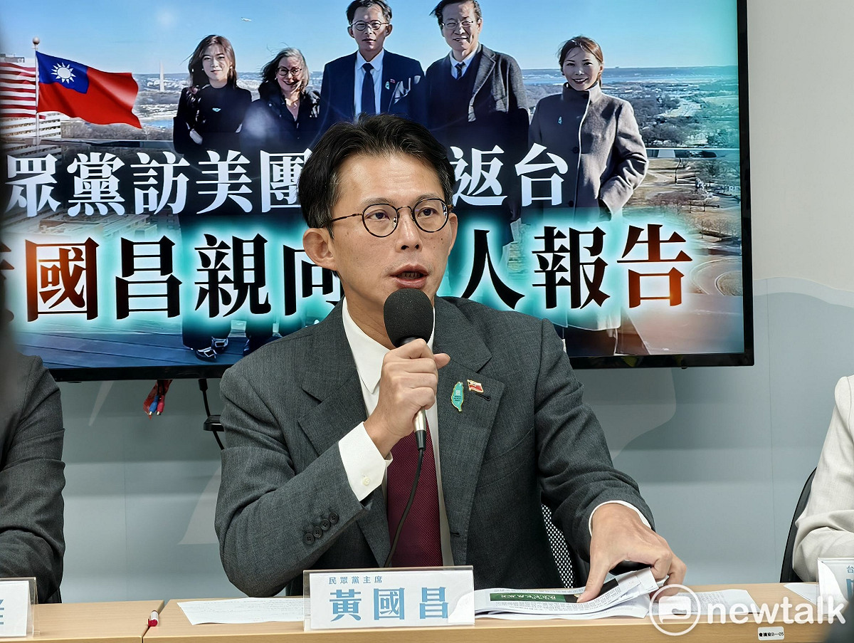 黃國昌閃電訪美，聲稱要去美國談軍購、關稅。 圖：周煊惠 / 攝（資料照）
