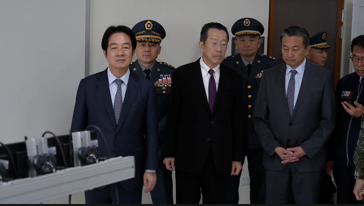 賴清德主持「陸軍砲兵訓練指揮部落成啟用典禮」。 圖：總統府提供