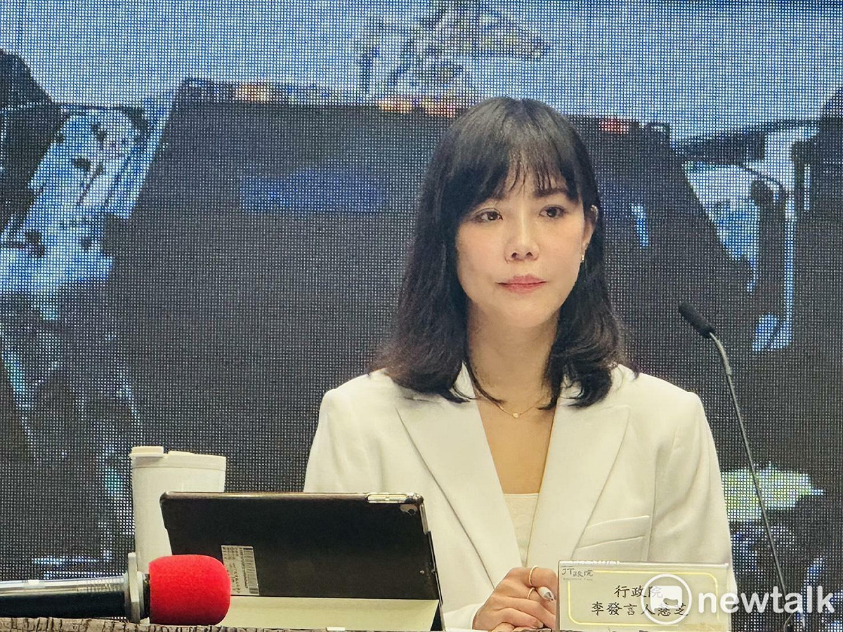 行政院發言人李慧芝。 圖：謝莉慧/攝