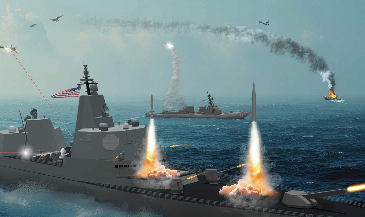美國「川普級」戰列艦概念渲染圖。國會預算辦公室分析，首艦建造成本恐需151億至220億美元，比「福特級」航艦更高。 圖：翻攝自 追著大事跑的人（資料照片）
