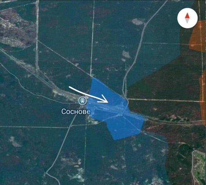 烏軍宣布成功奪回了頓涅茨克方向利曼斯基地區索斯諾韋村，並驅逐了當地的俄軍勢力。 圖：翻攝自 @raging545 X 帳號