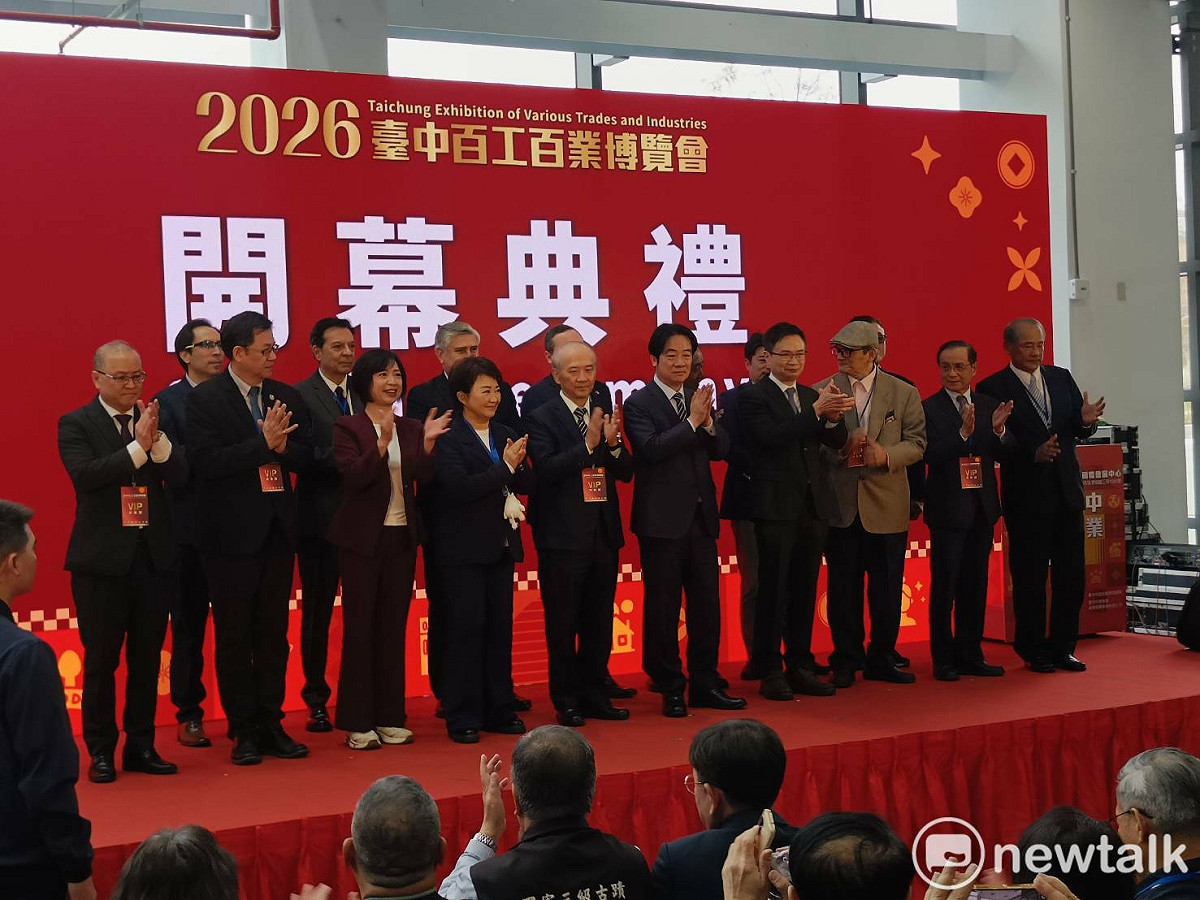 總統賴清德出席百工百業博覽會開幕。 圖：唐復年/攝