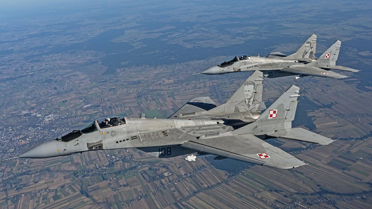 波蘭近期將向烏克蘭空軍交付最多 9 架的 Mig-29 戰鬥機。 圖：翻攝自 X