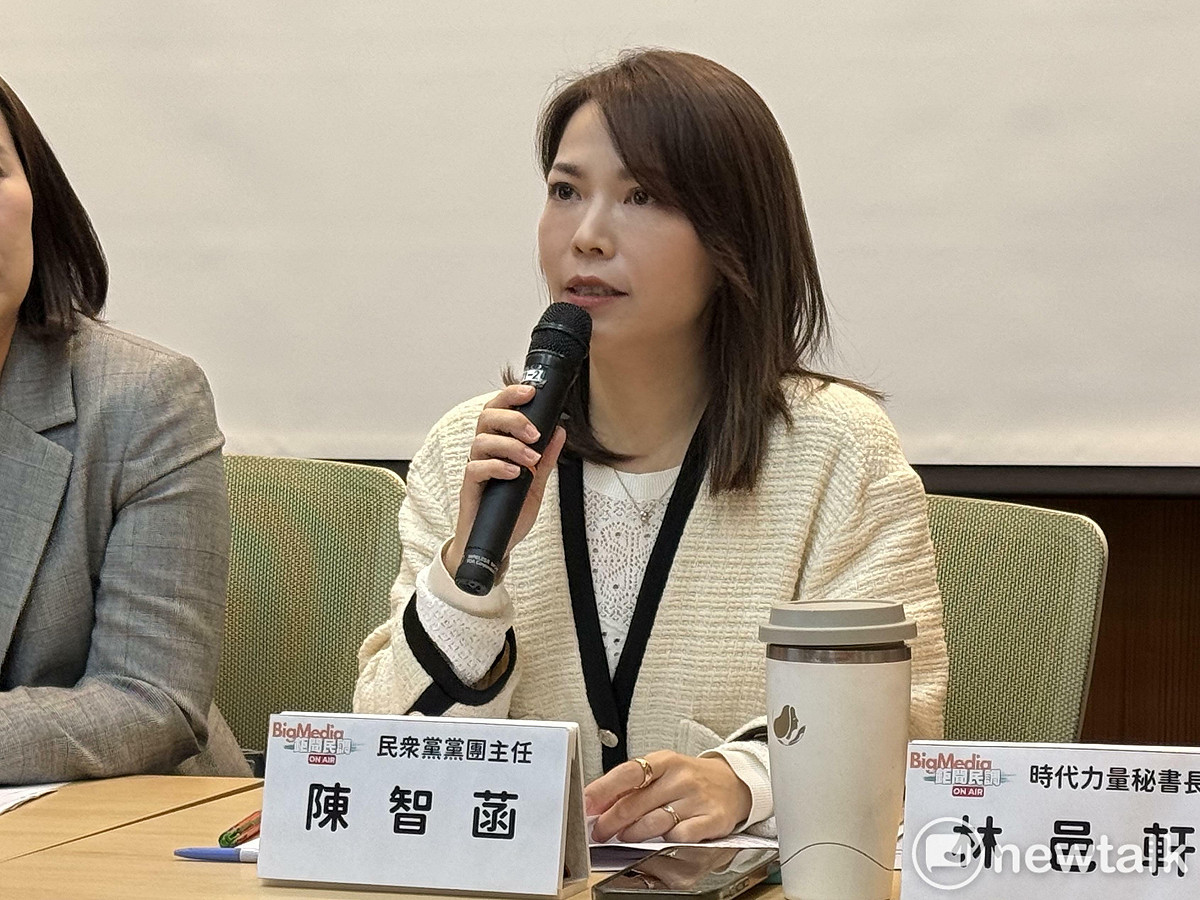 民眾黨團主任陳智菡。 圖：周煊惠 / 攝（資料照）