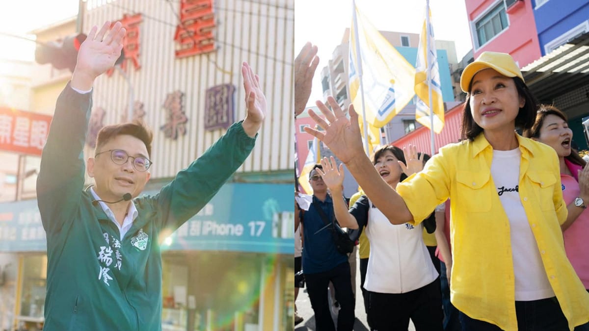 國民黨主席鄭麗文訪中掀起高雄藍綠口水戰，議會民進黨團批柯志恩(右)「髮夾彎」挺鄭；國民黨團則反嗆賴瑞隆(左)親赴北京面見賈慶林算不算統戰見習生？ 圖:翻攝自賴瑞隆、柯志恩臉書(新頭殼合成)