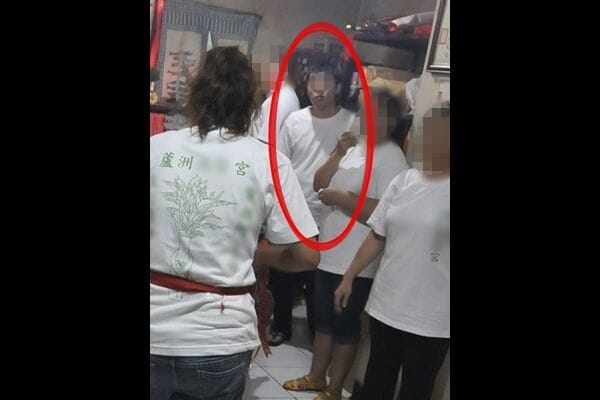 蘆洲雙屍命案，涉有重嫌的廖姓男子正面照曝光。 圖：翻攝自神壇臉書專頁