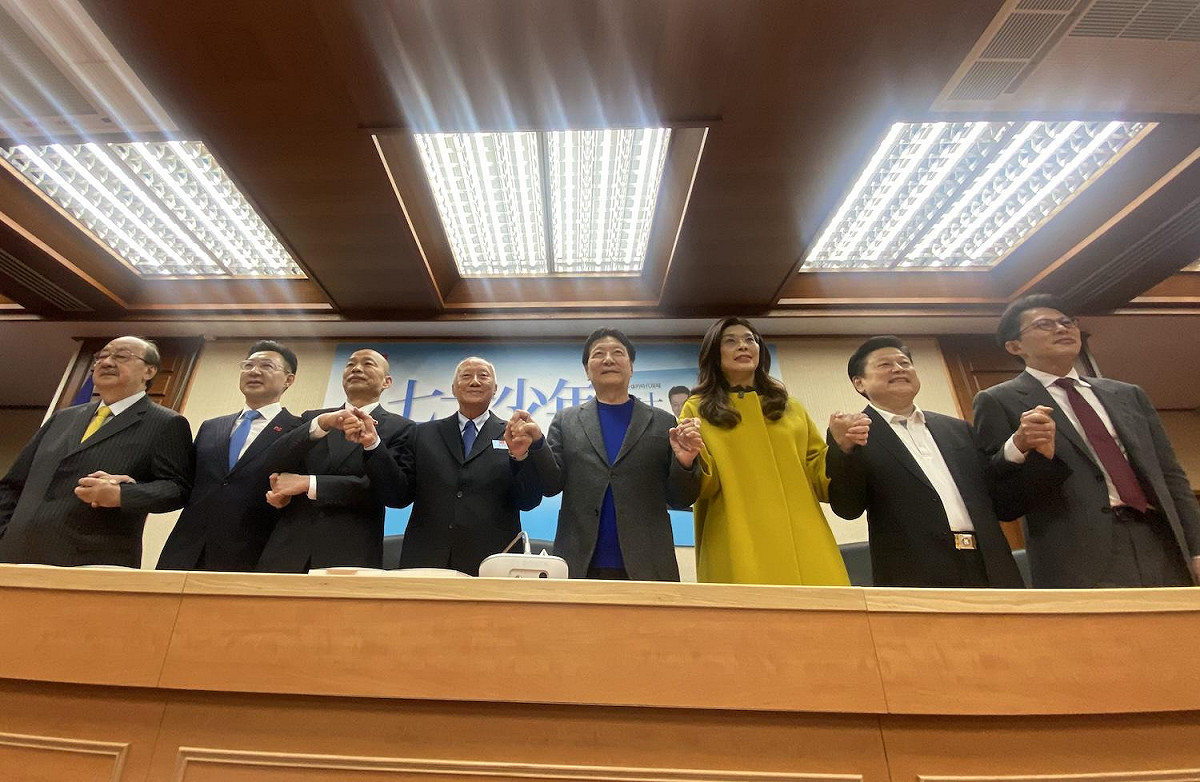 曾有「政治金童」之稱的趙少康出「七十少年」新書，藍綠白人事都出席 圖：林朝億/攝