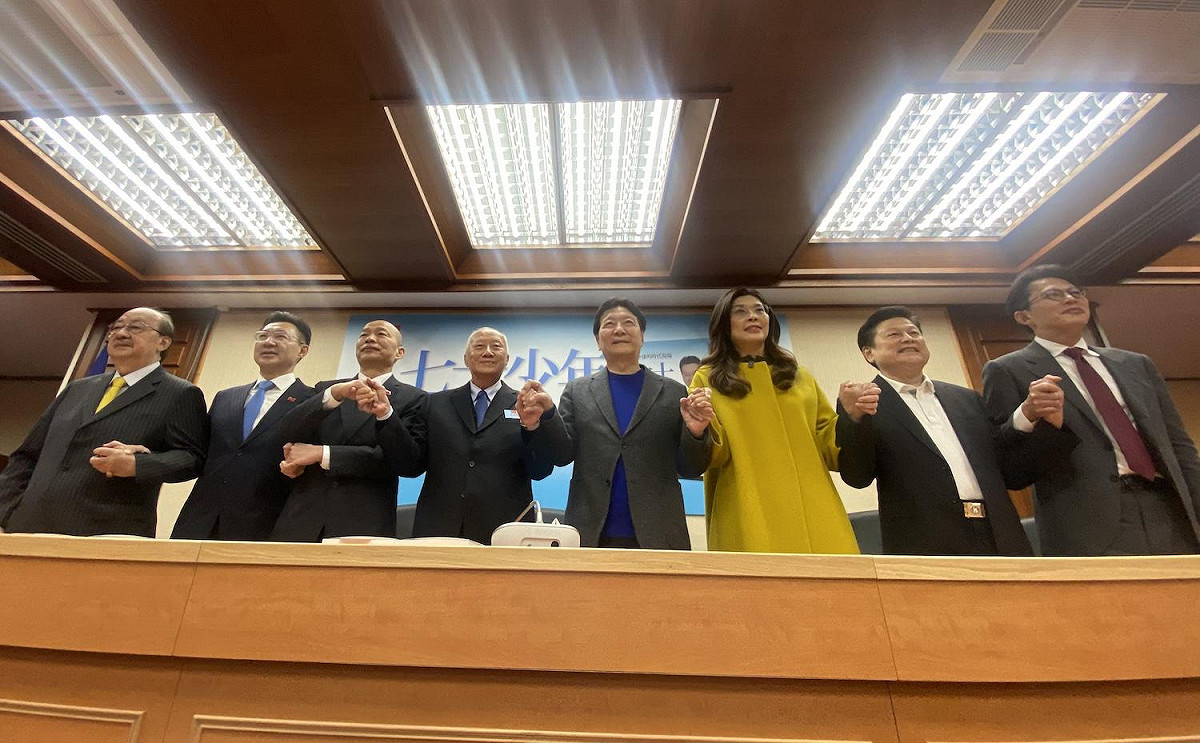 曾有「政治金童」之稱的趙少康出「七十少年」新書，藍綠白人事都出席。 圖：林朝億/攝