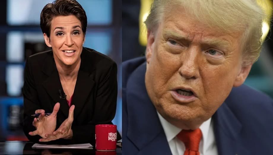 知名新聞主持人瑞秋．瑪多（Rachel Maddow）在節目中表示，川普是「歷史性不受歡迎的總統」。 圖：翻攝自 X Occupy Democrats